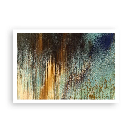 Poster - Een niet toevallig kleurrijke compositie - 100x70 cm