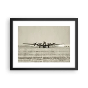 Poster in een zwarte lijst - Zoals altijd klaar - 40x30 cm