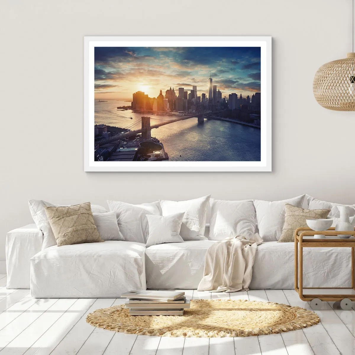 Poster in een witte lijst - Westers cultuurmonument - 70x50 cm