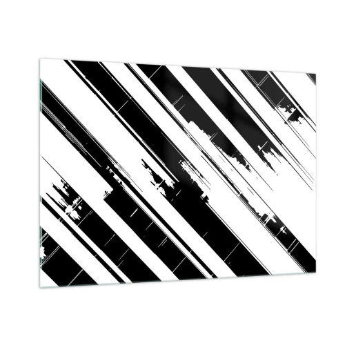 Schilderen op glas - Een intense en dynamische compositie - 100x70 cm