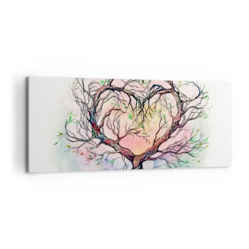 Schilderen op canvas - Samen tegen de stormen - 100x40 cm