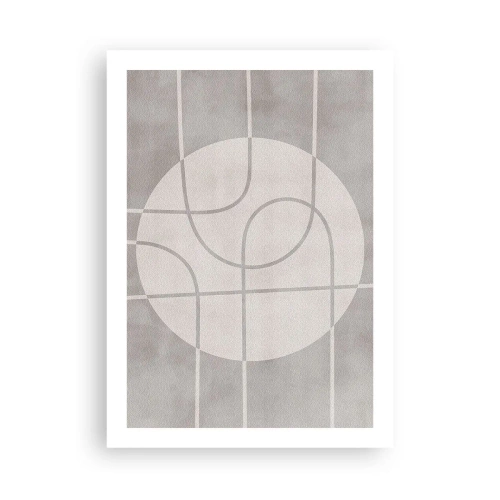 Poster - Rond en rechtdoor - 50x70 cm