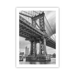 Poster - Naar het hart van de stad - 50x70 cm