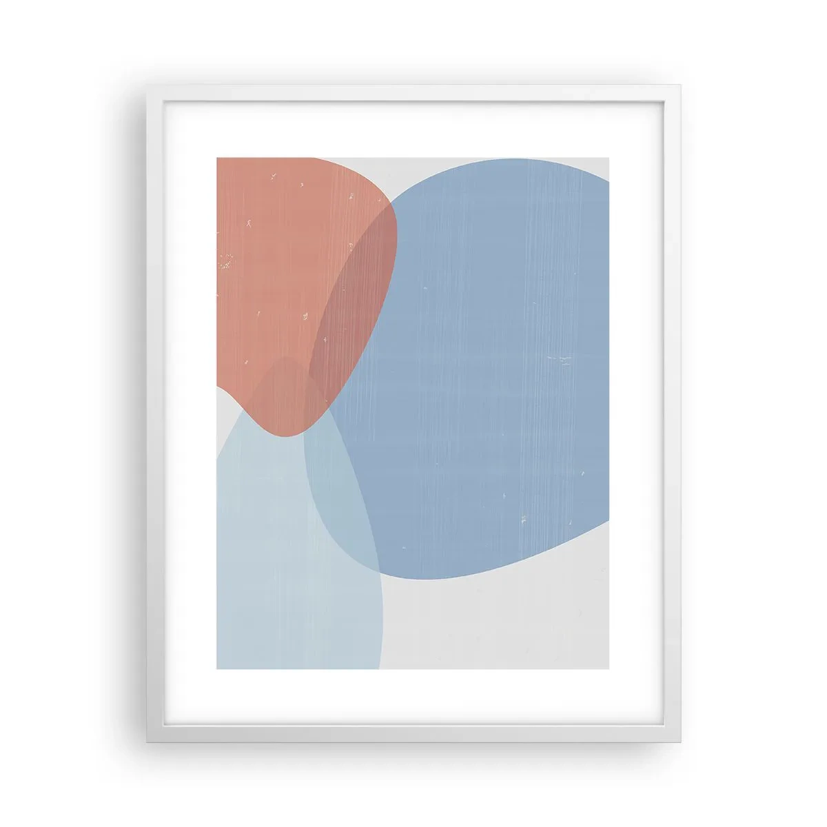 Poster in een witte lijst - Pastelkleurige relaties - 40x50 cm
