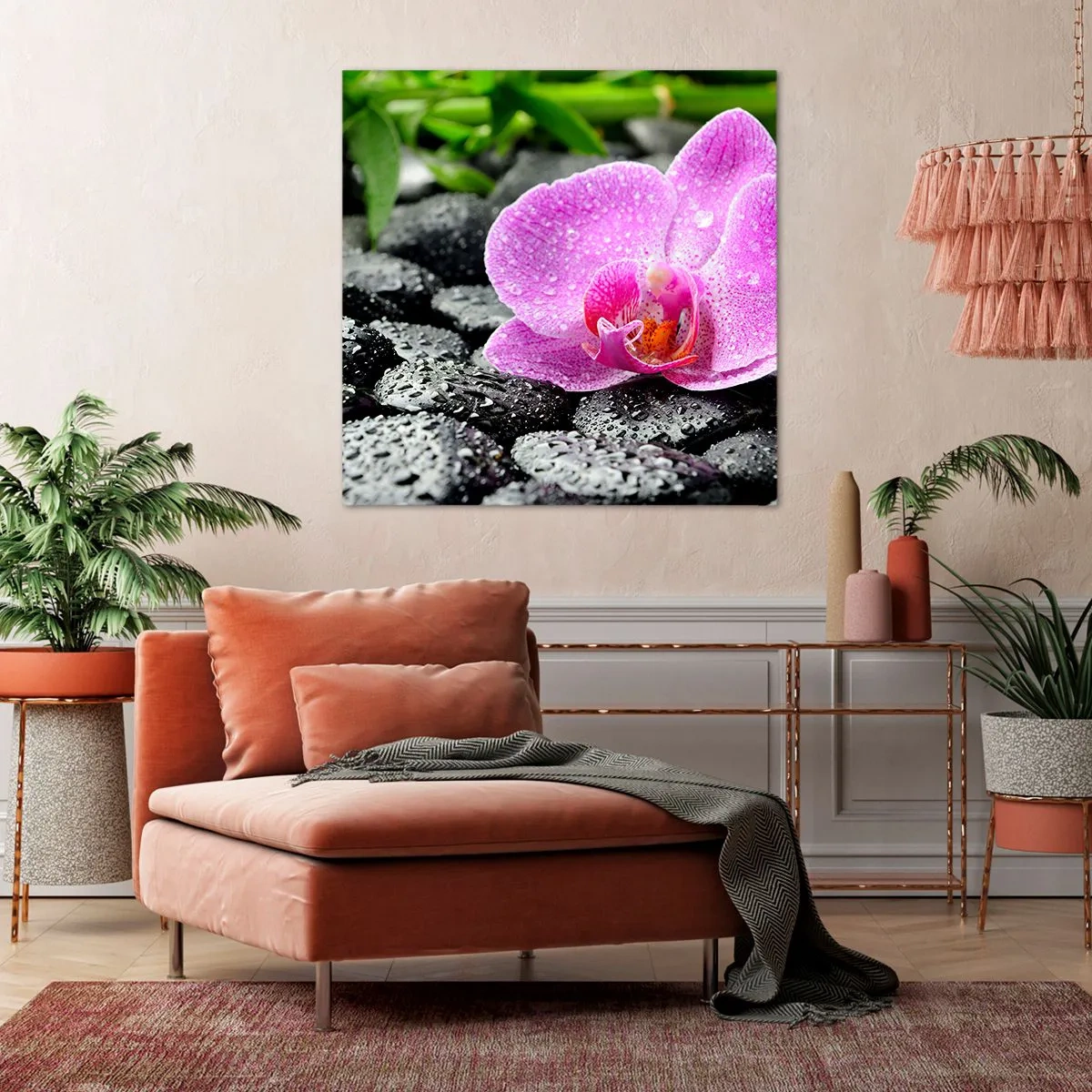 Schilderen op canvas - Als een open hart - 30x30 cm
