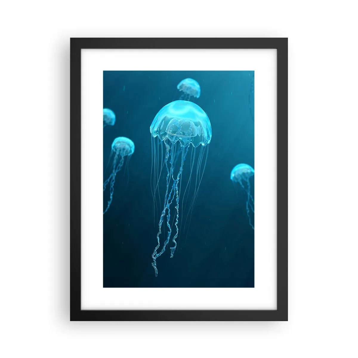 Poster in een zwarte lijst - Oceaandans - 30x40 cm