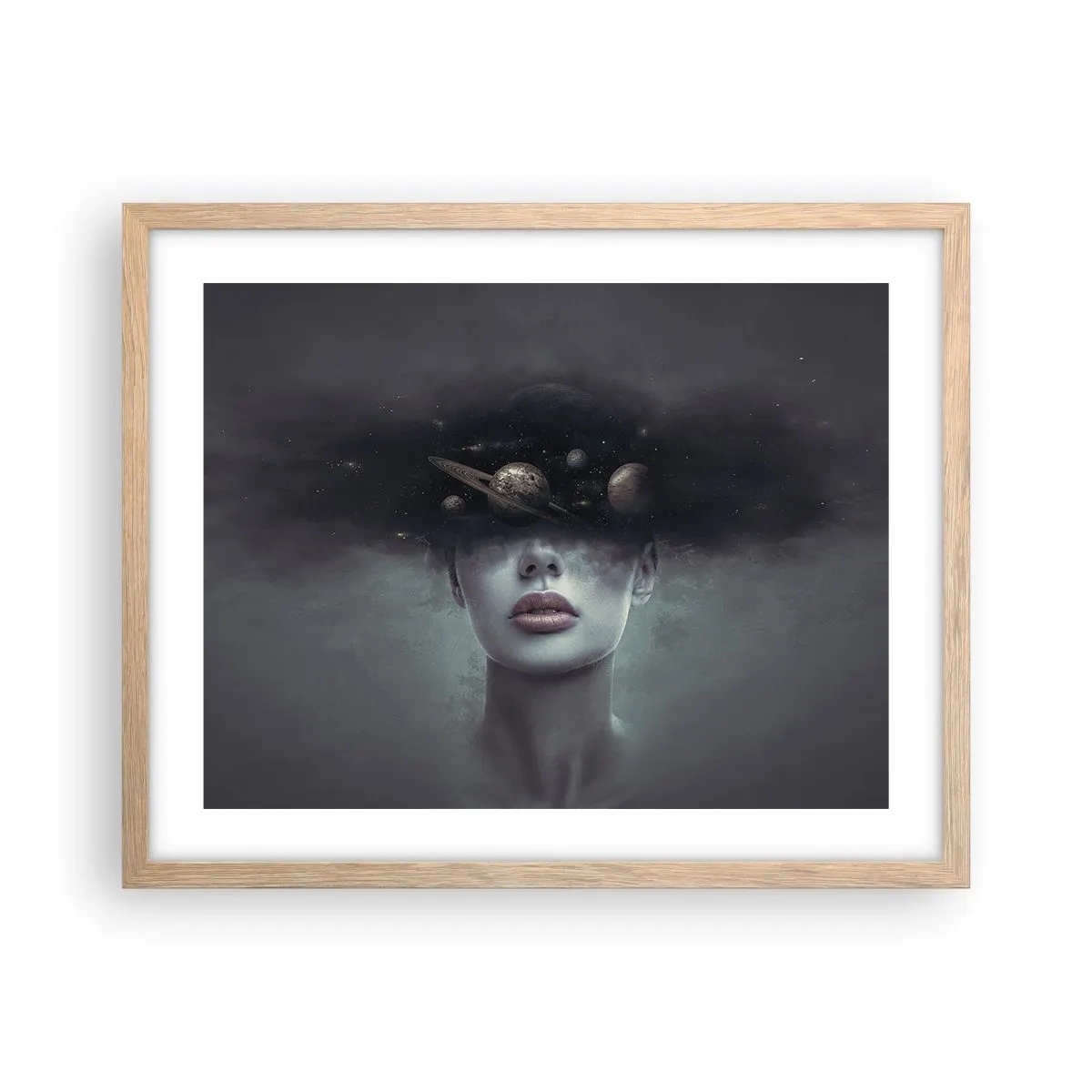 Een poster in een licht eiken lijst - En de planeten worden gek... - 50x40 cm