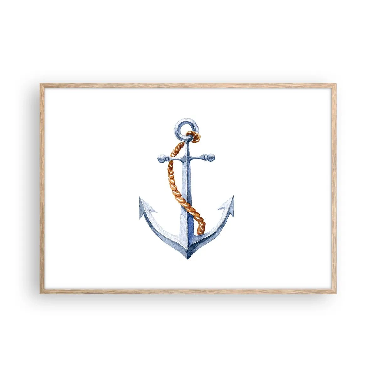 Een poster in een licht eiken lijst - Ahoi avontuur! - 100x70 cm