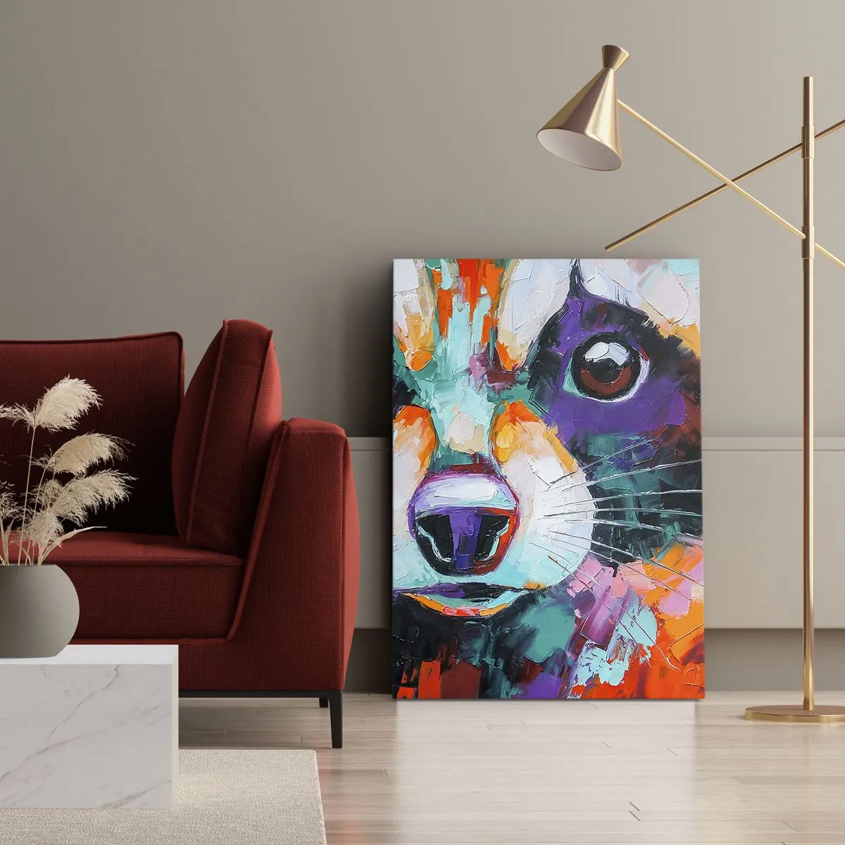 Schilderen op canvas - Alleen goede emoties - 45x80 cm