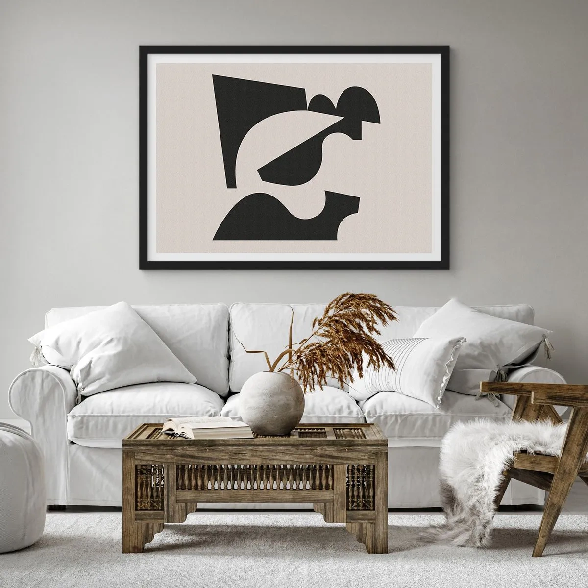 Poster in een zwarte lijst - Voor zelfassemblage - 100x70 cm