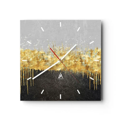 Wandklok - Klok - Naar binnen en naar boven - 40x40 cm