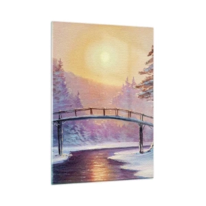 Schilderen op glas - Vier seizoenen - winter - 50x70 cm