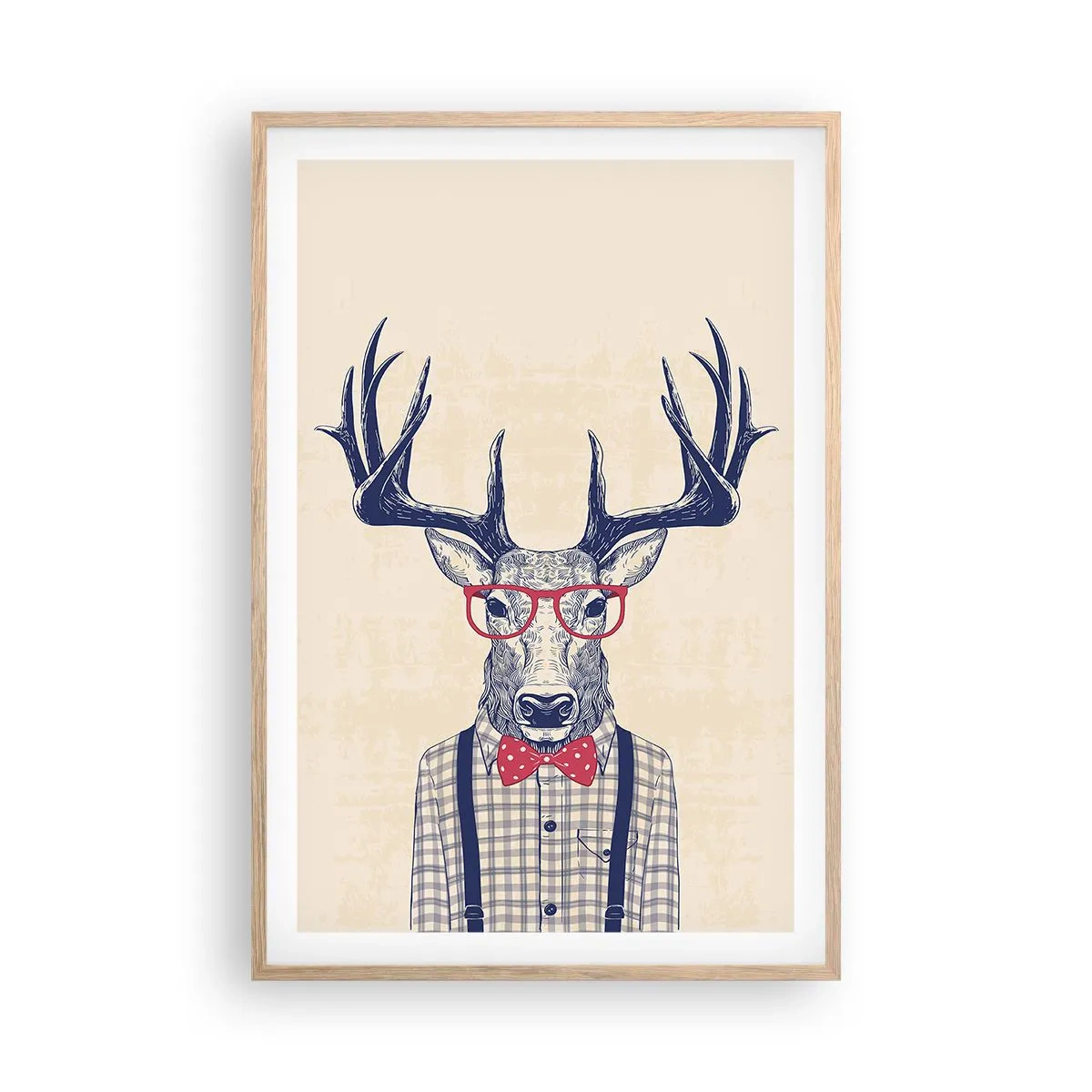 Een poster in een licht eiken lijst - Een grappig extravaganza - 61x91 cm