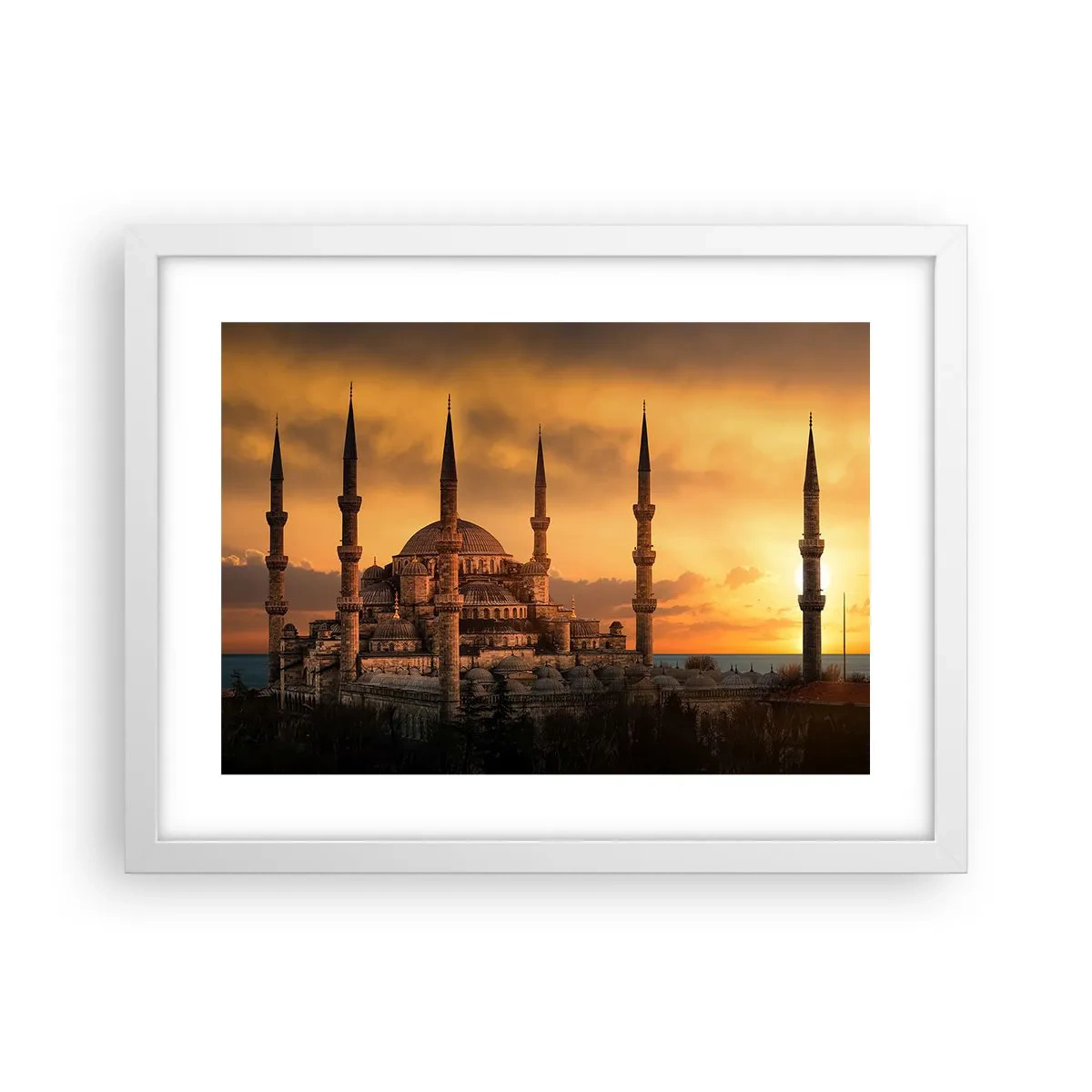 Poster in een witte lijst - God is geweldig - 40x30 cm