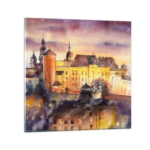 Schilderen op glas - Geschiedenis en sprookje - 40x40 cm