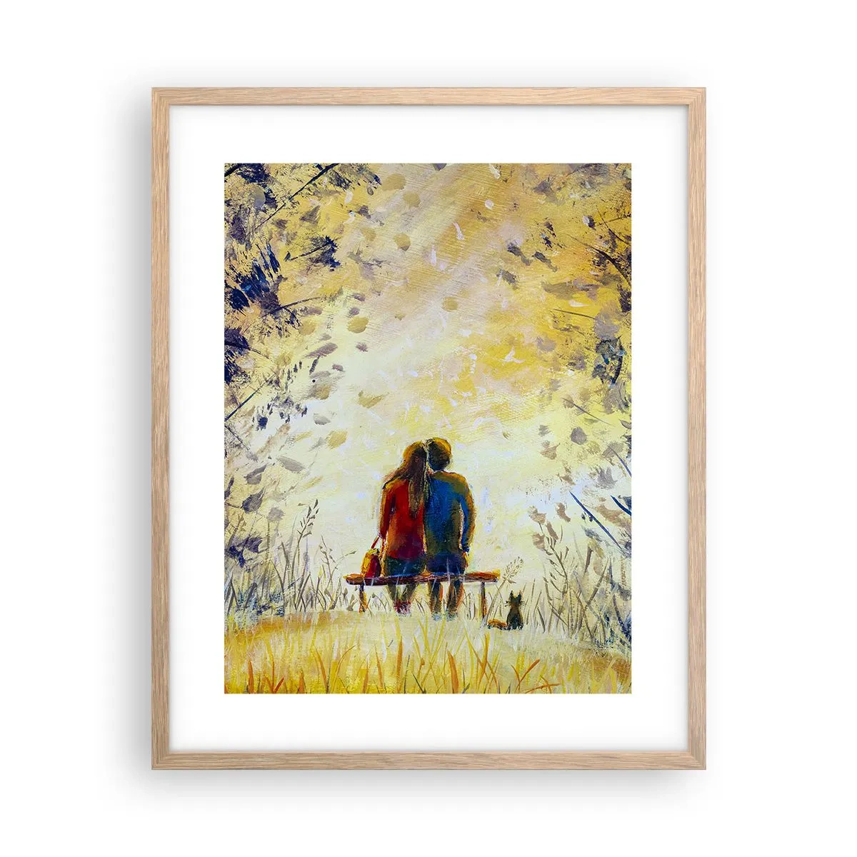 Een poster in een licht eiken lijst - Een magisch moment - 40x50 cm