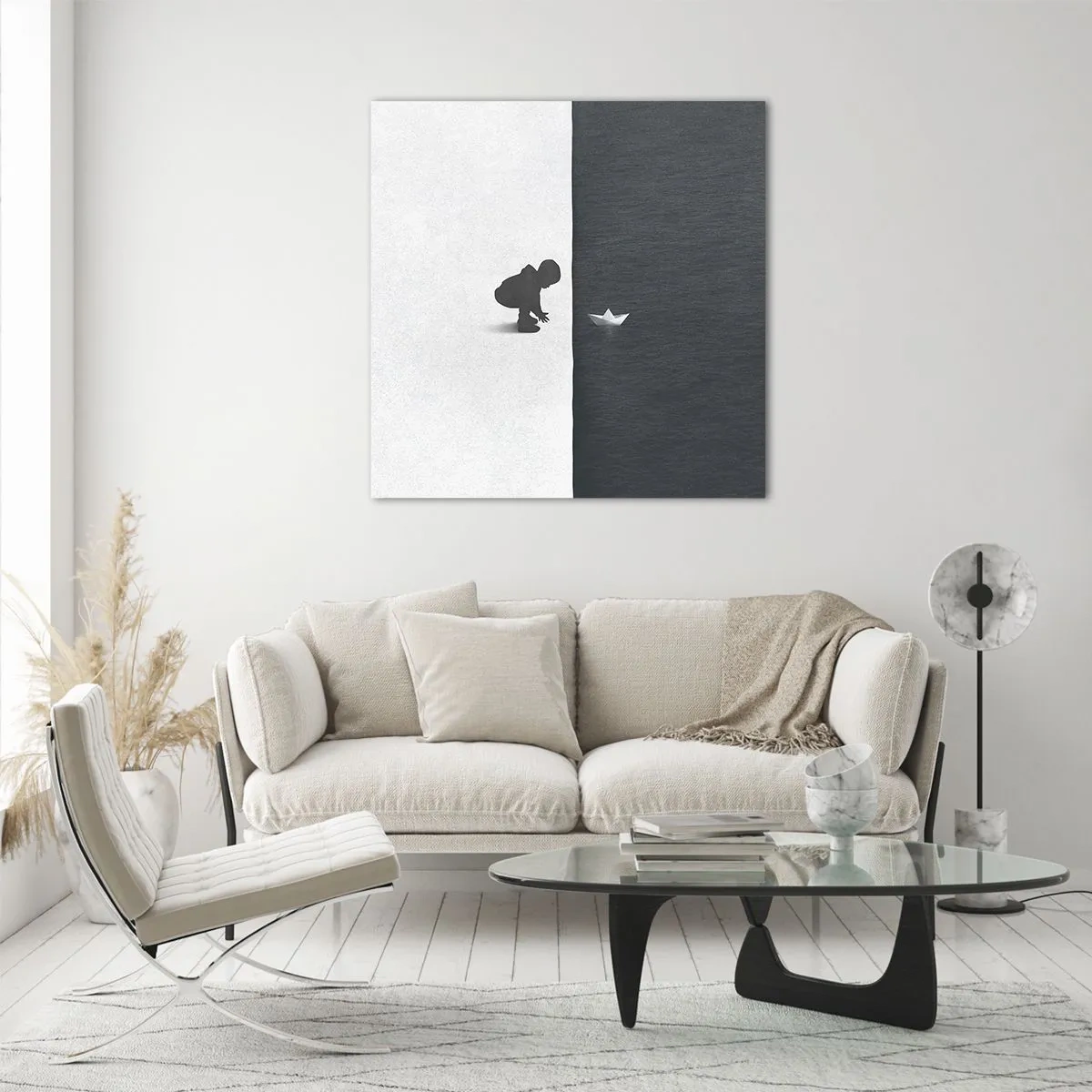 Schilderen op glas - Geweldige expeditie - 60x60 cm