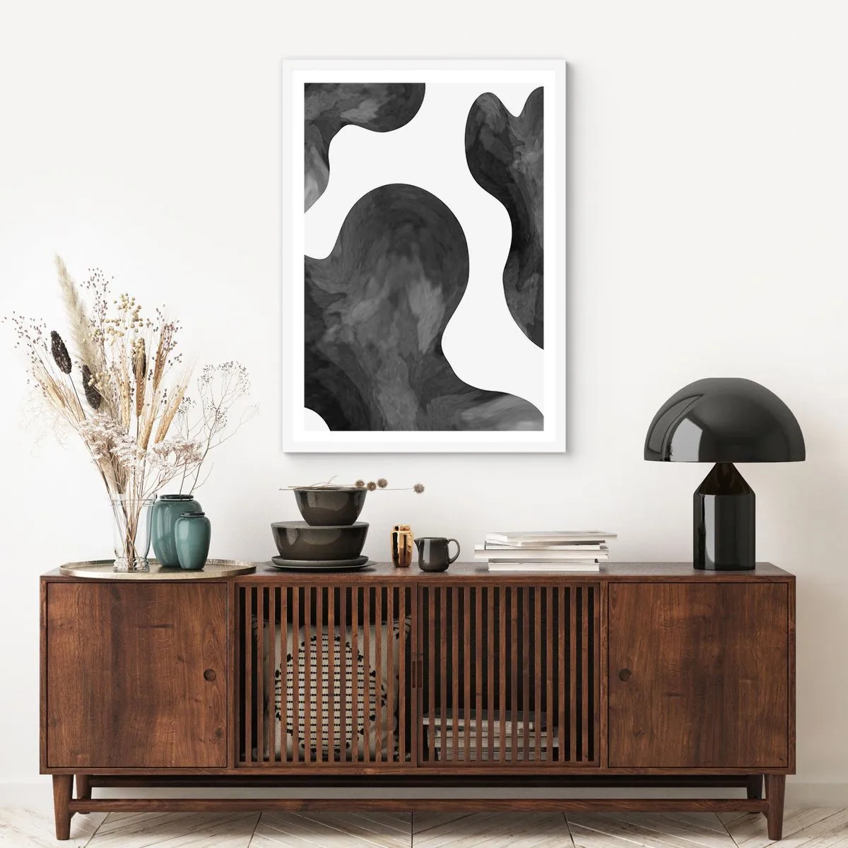 Poster in een witte lijst - Melkweg - 61x91 cm