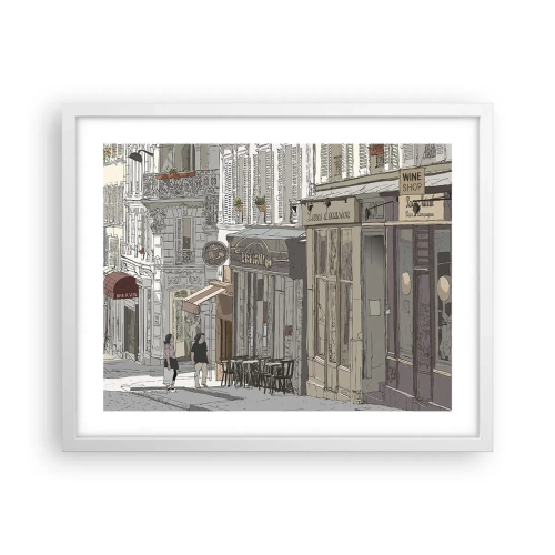 Poster in een witte lijst - Stadsvreugde - 50x40 cm