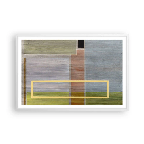 Poster in een witte lijst - Eenvoudig en rustig - 91x61 cm
