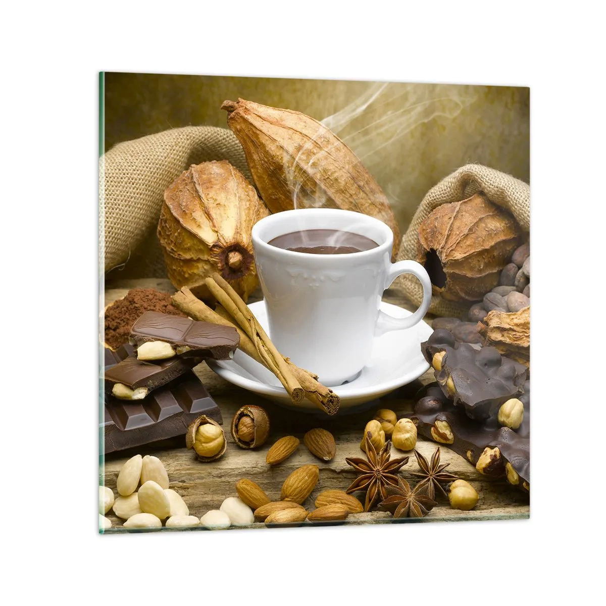 Schilderen op glas - Voor sensatiezoekers - 70x70 cm