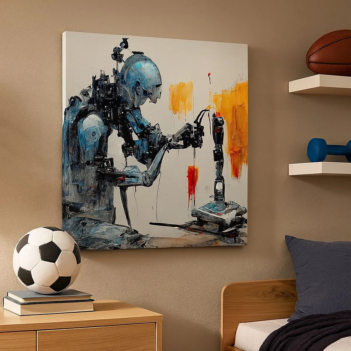 Schilderen op canvas - Morgen al… - 30x30 cm