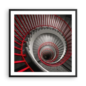 Poster in een zwarte lijst - Architectuur plezier - 60x60 cm
