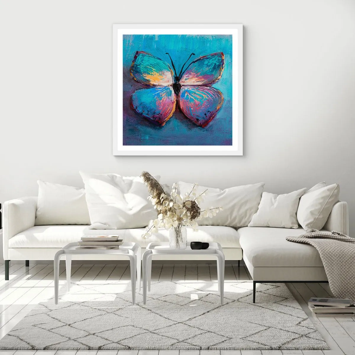 Poster in een witte lijst - In al zijn glorie - 30x30 cm