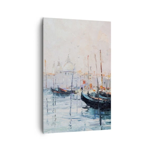Schilderen op canvas - Achter het water, achter de mist - 80x120 cm