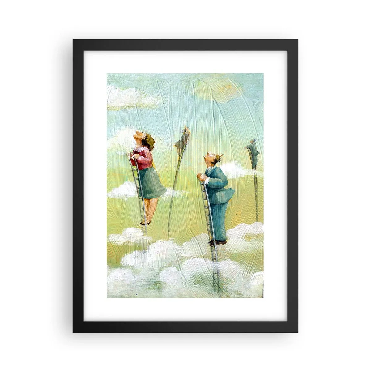 Poster in een zwarte lijst - Achter je droom - 30x40 cm