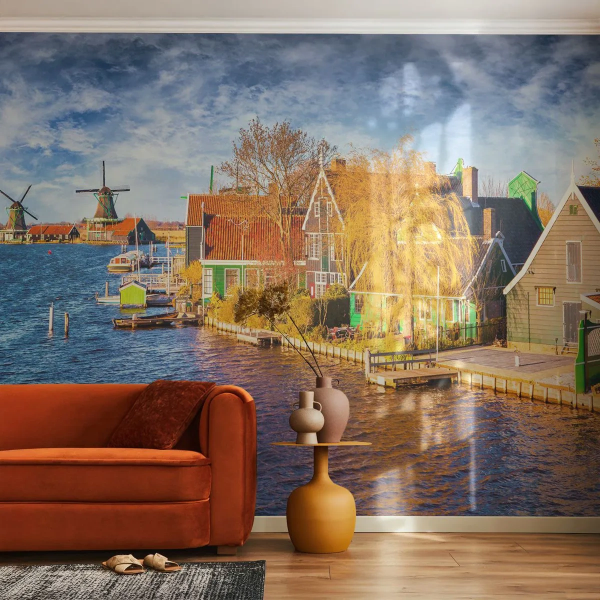 Fotobehang Premium Canvas - Eeuwenlang geen verandering - Landschap, Fan, Nederland - 250x175 cm