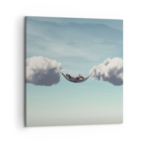 Schilderen op canvas - Het geluk van het moment - 50x50 cm