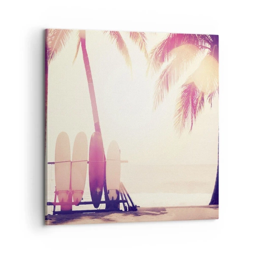 Schilderen op canvas - Het wordt een geweldige dag - 60x60 cm