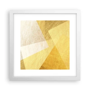 Poster in een witte lijst - Geometrie weer - 30x30 cm
