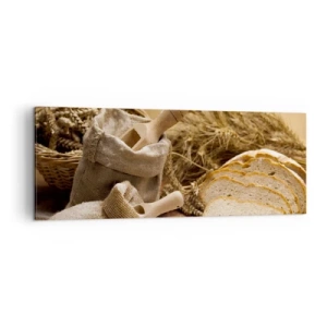 Schilderen op canvas - Alsof met mes gesneden! - 140x50 cm