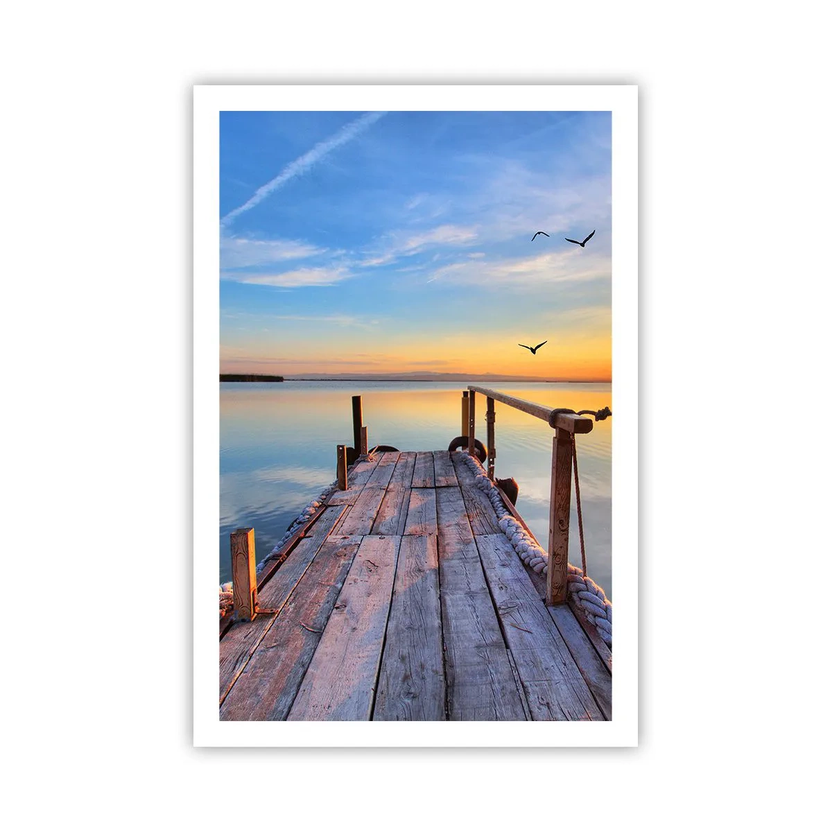 Poster - Loop recht naar de zon - 61x91 cm