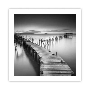 Poster - De rust van een vergeten kust - 50x50 cm