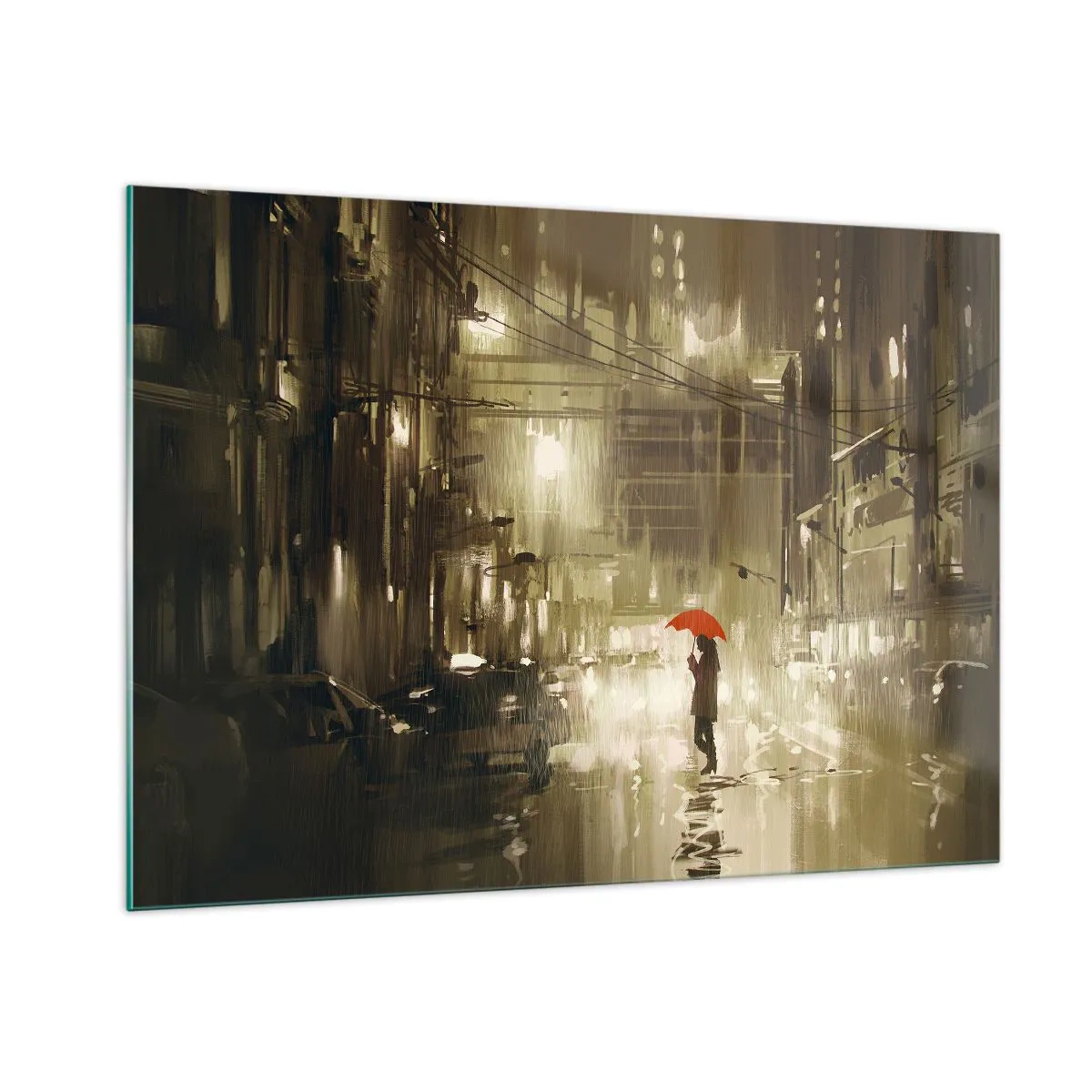 Schilderen op glas - Alleen maar niet eenzaam - 100x70 cm