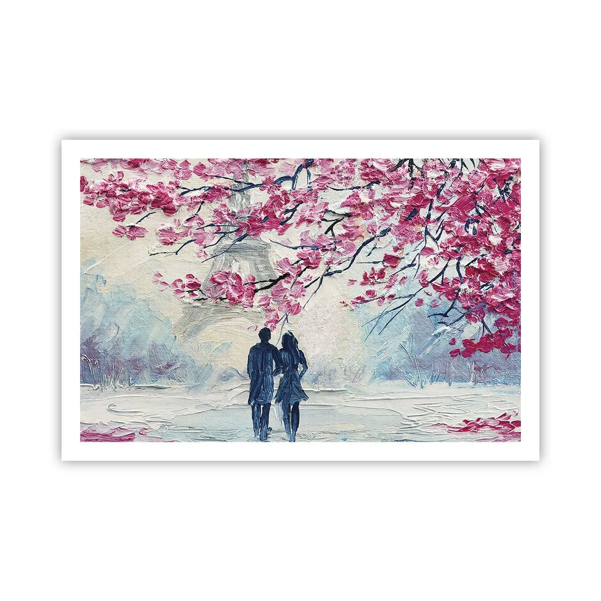 Poster - Een romantische wandeling - 91x61 cm