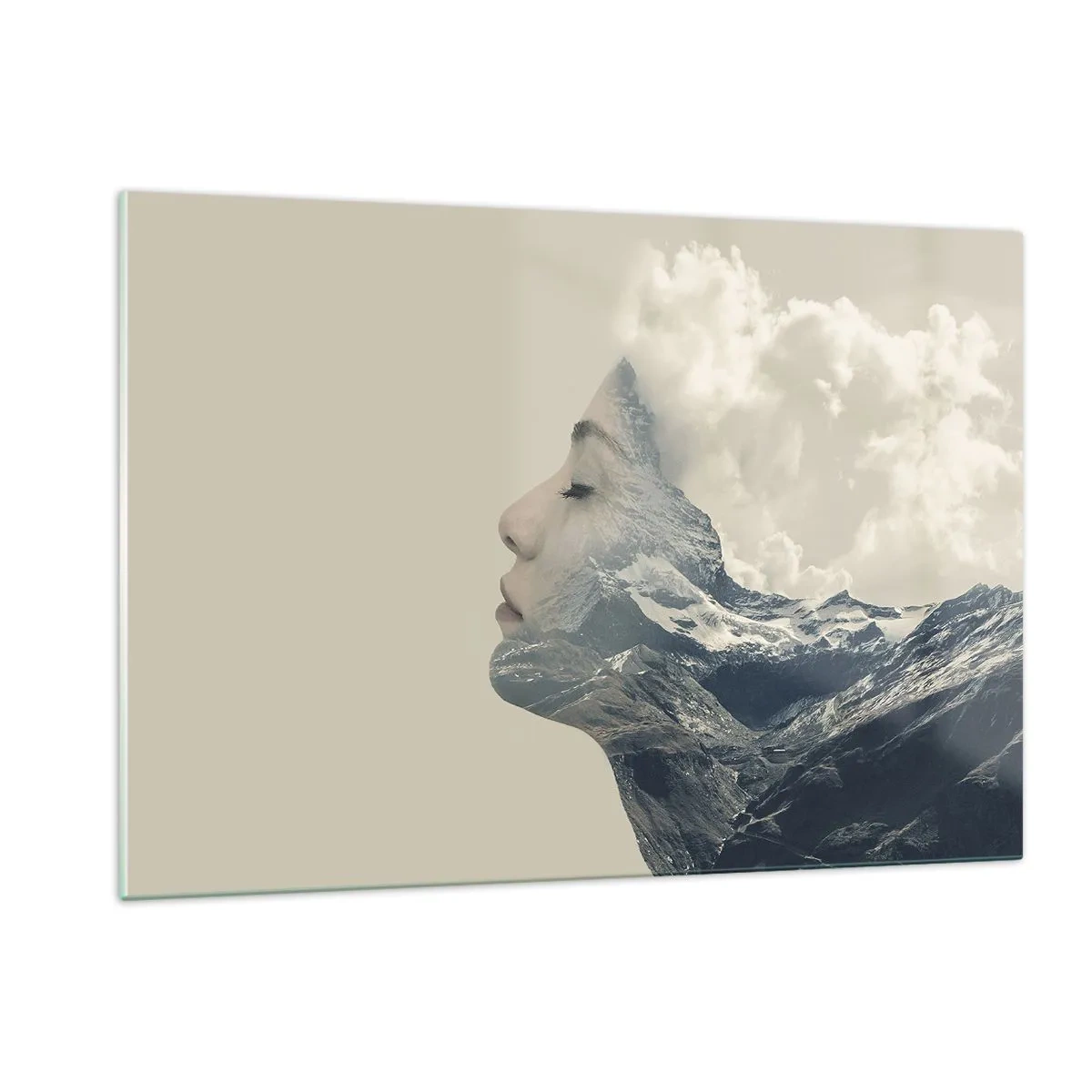 Schilderen op glas - De schoonheid van de elementen - 120x80 cm