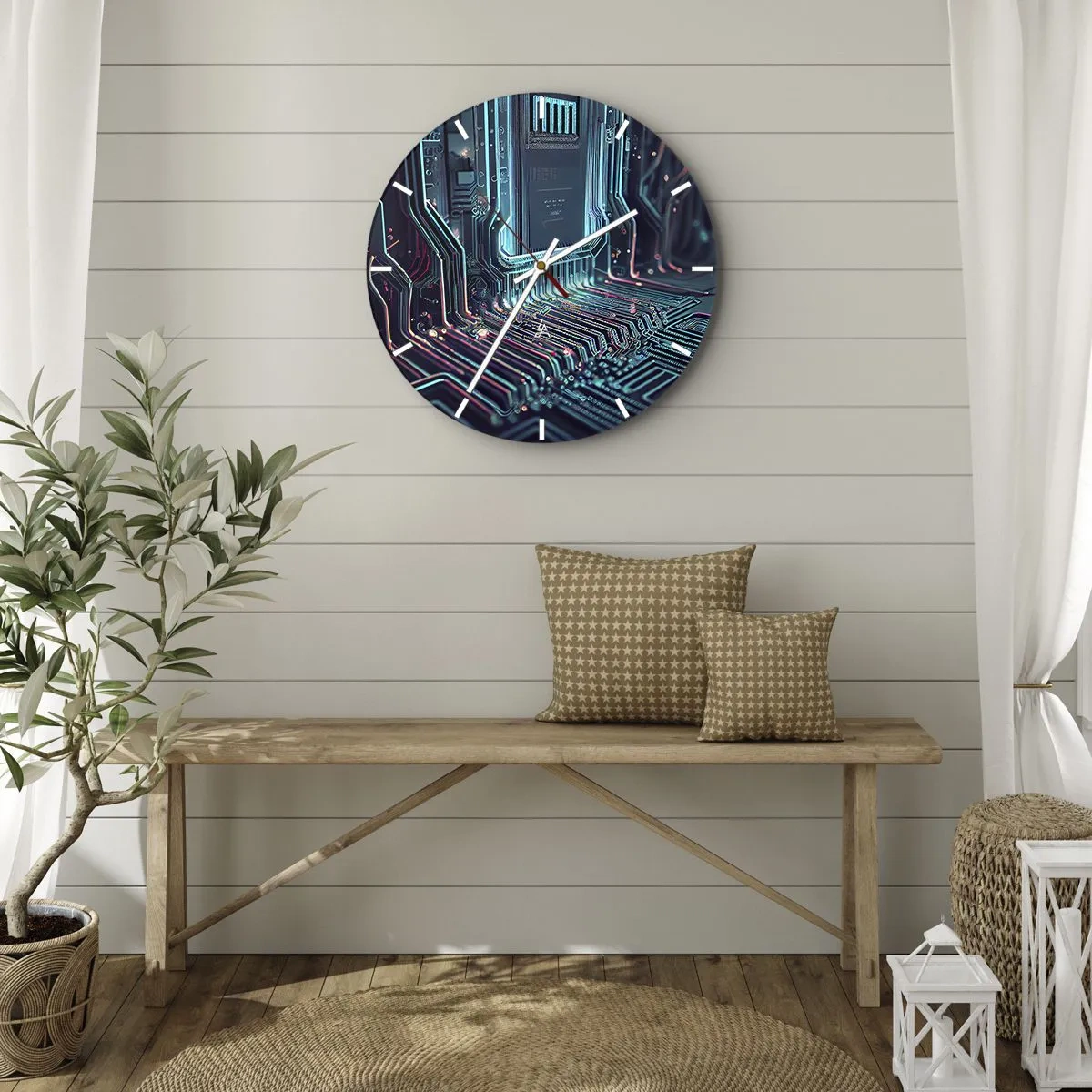 Wandklok - Klok - Ik ben aan het denken… - 40x40 cm