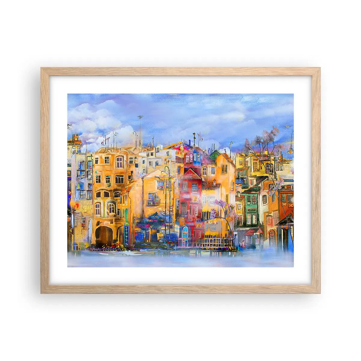 Een poster in een licht eiken lijst - Wij zijn samen - 50x40 cm