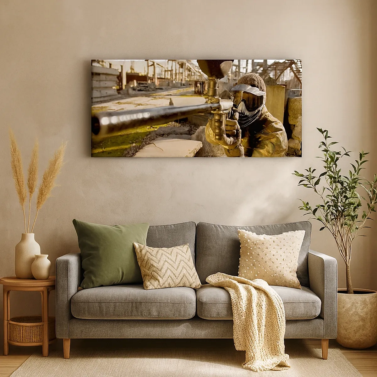 Schilderen op canvas - En jij kunt een held worden - 30x30 cm