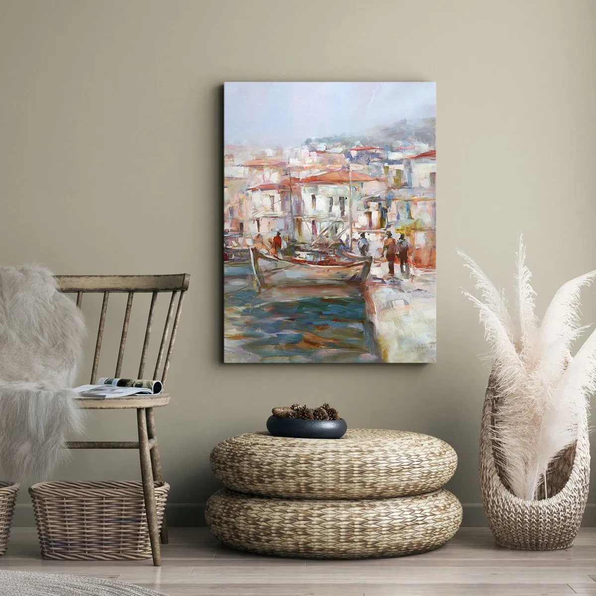 Schilderen op canvas - Pastel vakantie - 50x70 cm