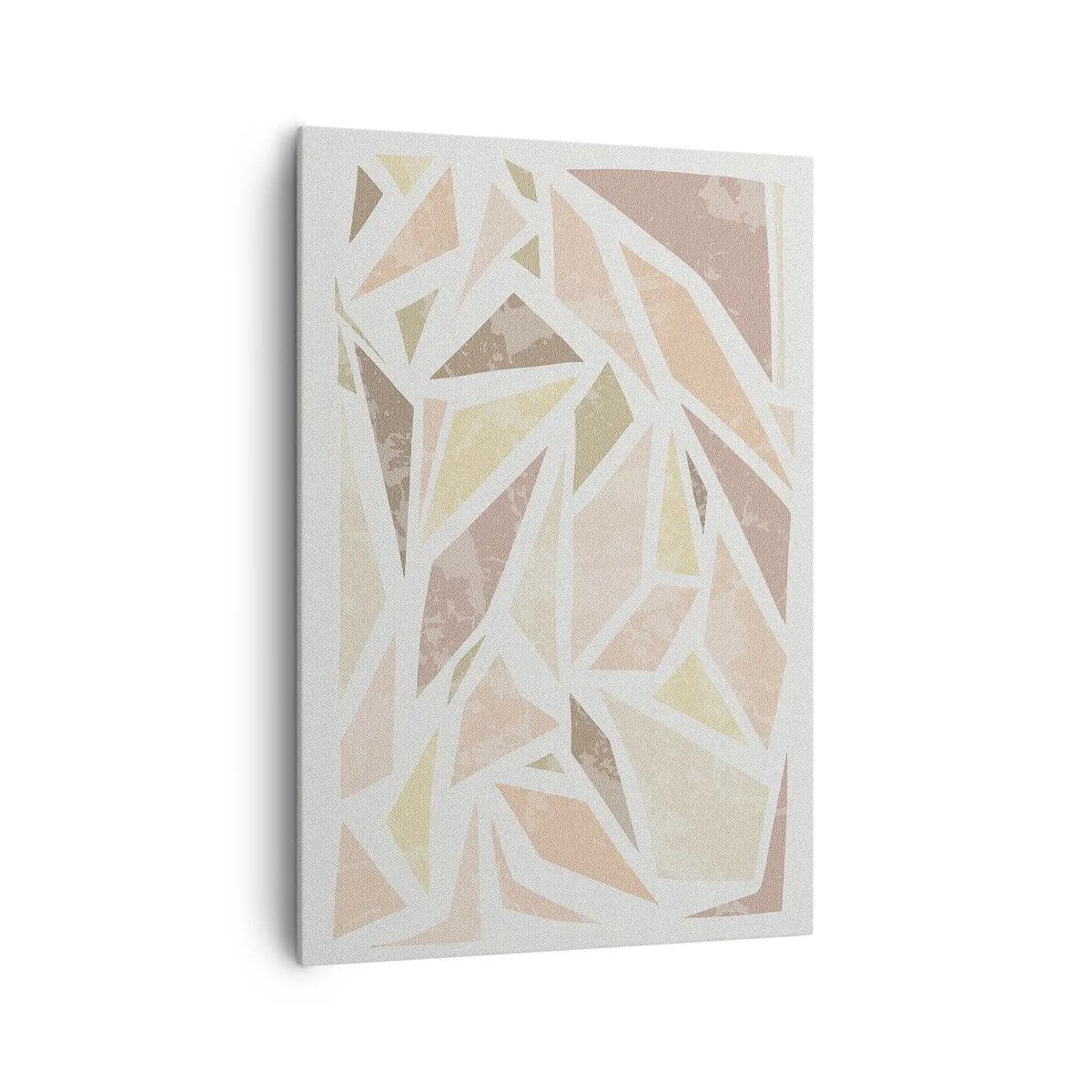 Schilderen op canvas - Gebrandschilderd glas compositie - 70x100 cm