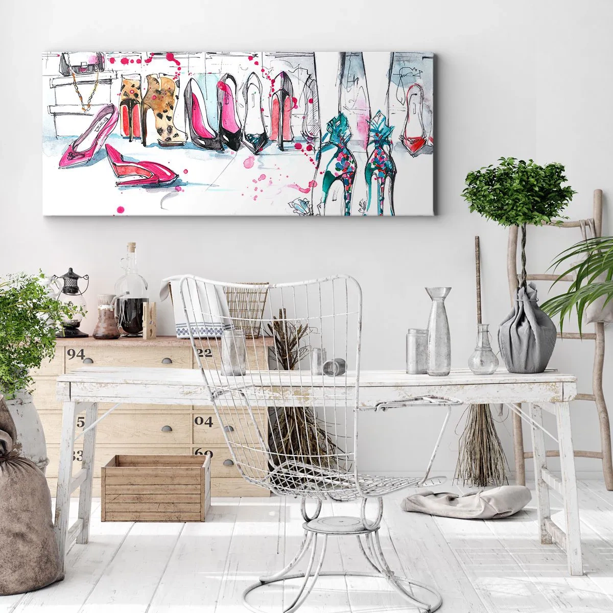 Schilderen op canvas - Sesam, doe open - 90x30 cm