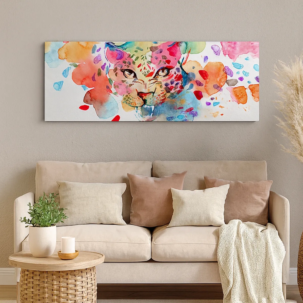 Schilderen op canvas - Schoonheid en het beest - 30x30 cm