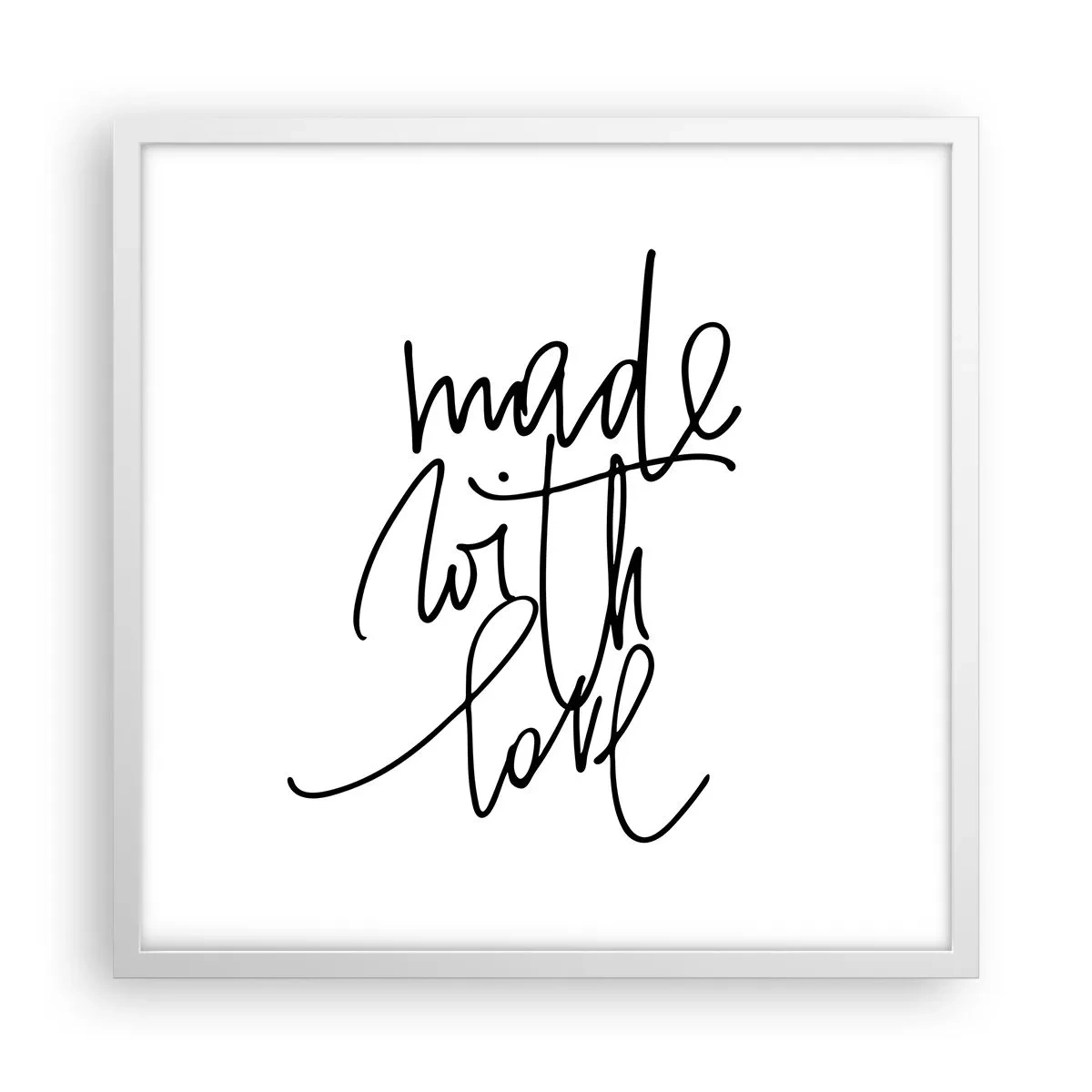 Poster in een witte lijst - Het beste merk - 50x50 cm