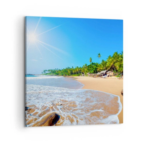 Schilderen op canvas - Een exotische plek voor jou - 50x50 cm