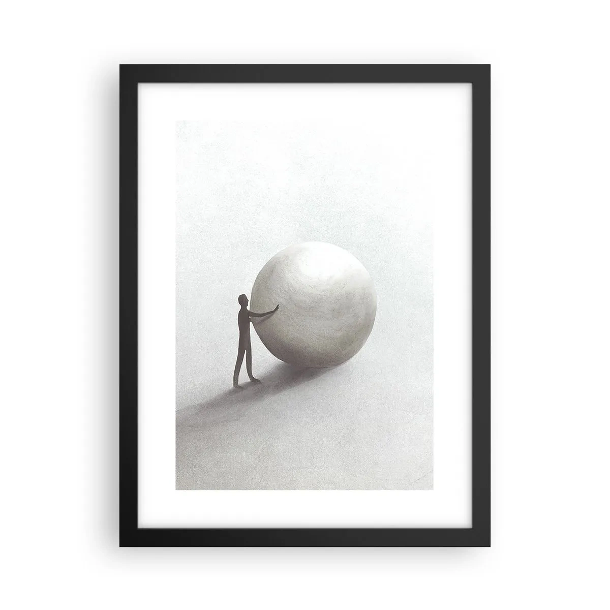 Poster in een zwarte lijst - Het spel van het leven - 30x40 cm